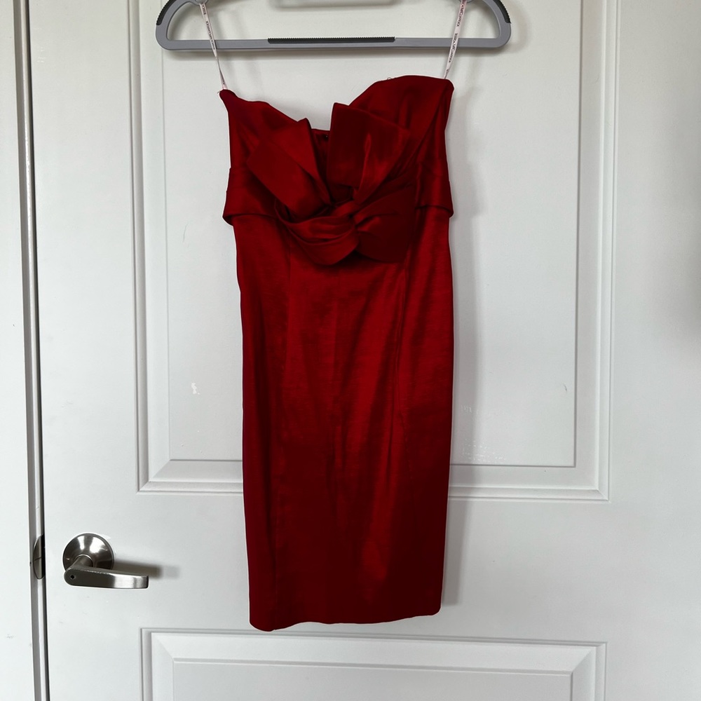 Jessica McClintock red mini dress